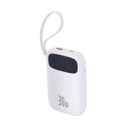 Powerbank Baseus QPow 2 10000mAh 30W 2xUSB-C (biały)