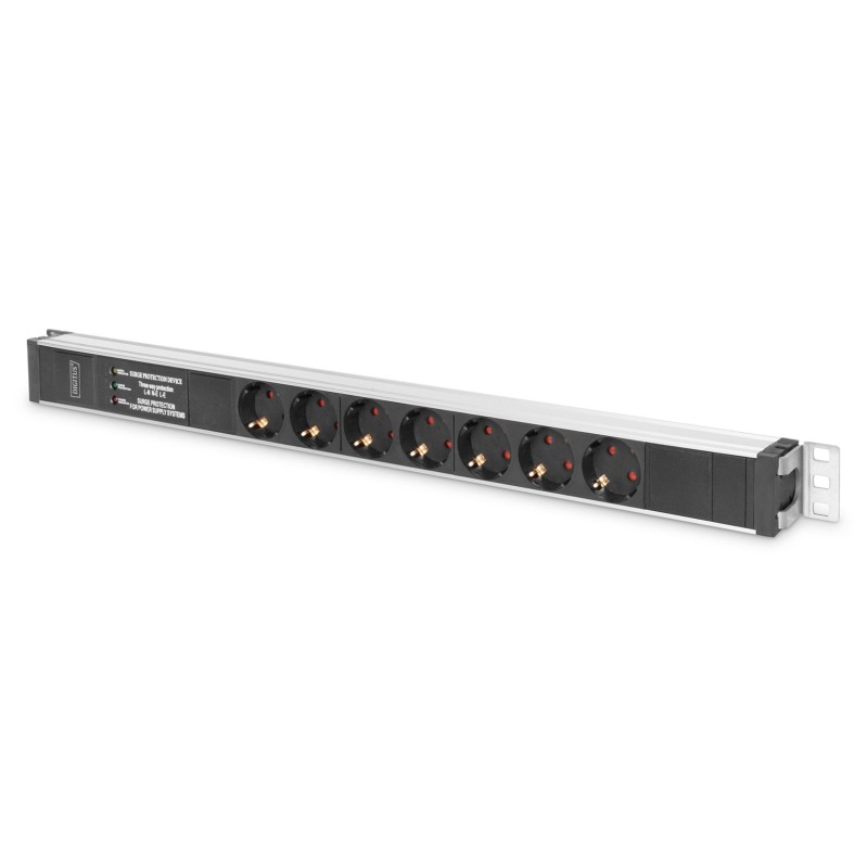 Digitus Listwa zasilająca PDU, 7x gniazdo schuko, 2.0m, 1x wtyk unischuko,16A, zabezpieczenie przepięciowe, filtr sieciowy, Digitus Listwa zasilająca PDU, 7x gniazdo schuko, 2.0m, 1x wtyk unischuko,16A, zabezpieczenie przepięciowe, filtr sieciowy,