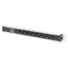Digitus Listwa zasilająca PDU, 7x gniazdo schuko, 2.0m, 1x wtyk unischuko,16A, zabezpieczenie przepięciowe, filtr sieciowy,