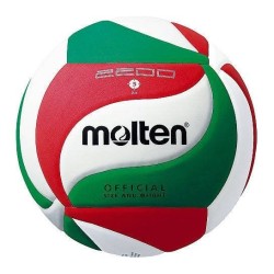Piłka do siatkówki Molten V5M2200 biało-czerwono-zielona rozm. 5