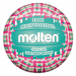 Piłka do siatkówki Molten plażowa V5B1300-CG różowo-miętowa rozm. 5