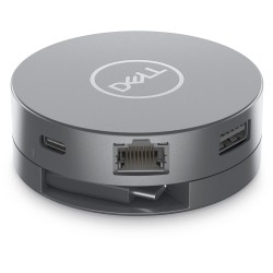DELL DA305 Przewodowa USB 3.2 Gen 2 (3.1 Gen 2) Type-C Srebrny