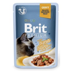 BRIT Premium Gravy Fillets Tuna - mokra karma dla kota - 85 g