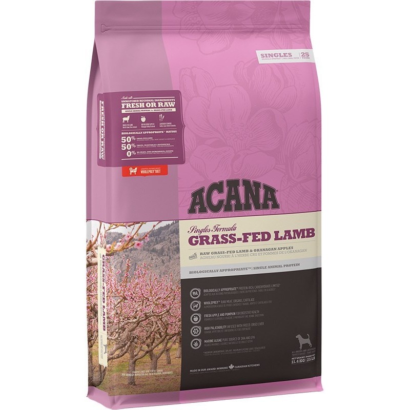 ACANA Singles Grass-fed Lamb - sucha karma dla psa - 11,4 kg