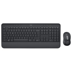 Logitech Signature MK650 Combo For Business klawiatura Dołączona myszka Biuro Bluetooth QWERTZ Niemiecki Grafitowy