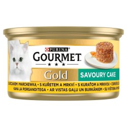 Purina Gourmet Gold Savoury Cake mokra karma dla kota z kurczakiem i marchewką 85g