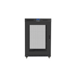 SZAFA INSTALACYJNA RACK STOJĄCA 19" 22U 800X1000 CZARNA DRZWI PERFOROWANE LCD LANBERG (FLAT PACK) V2