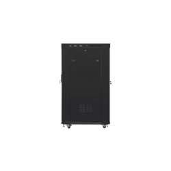 SZAFA INSTALACYJNA RACK STOJĄCA 19" 22U 800X1000 CZARNA DRZWI PERFOROWANE LCD LANBERG (FLAT PACK) V2