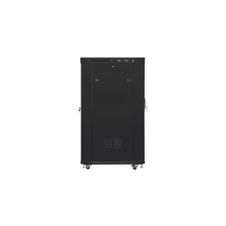 SZAFA INSTALACYJNA RACK STOJĄCA 19" 22U 800X1000 CZARNA DRZWI PERFOROWANE LCD LANBERG (FLAT PACK) V2