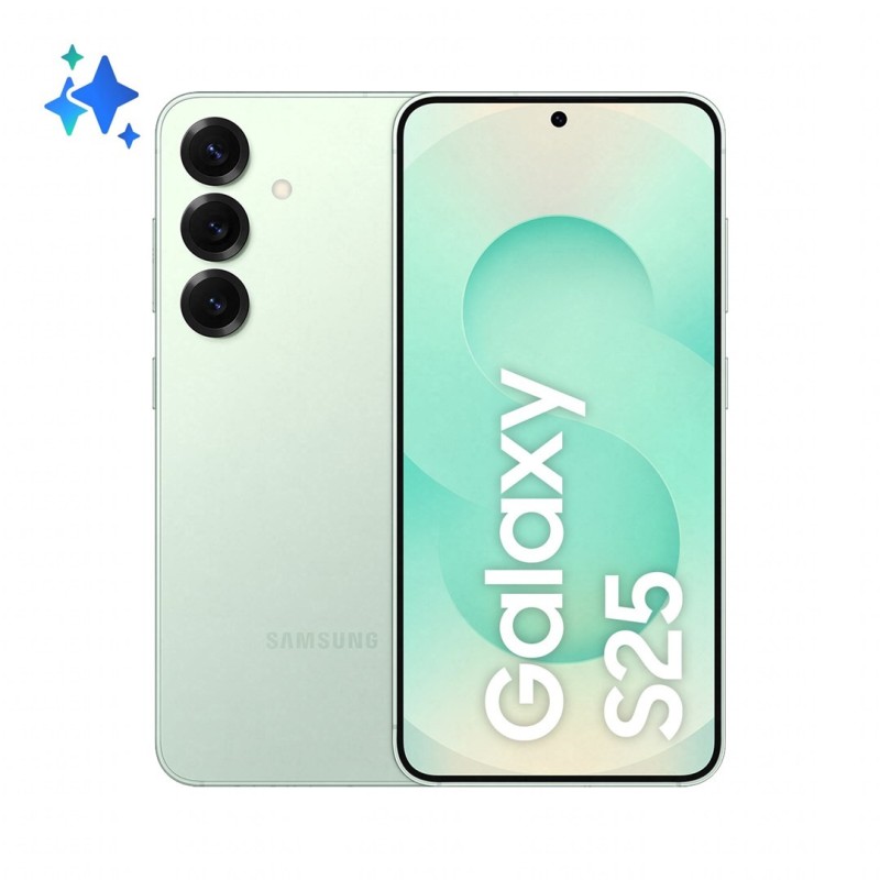 Samsung Galaxy S25 15,8 cm (6.2") Dual SIM Android 15 5G USB Type-C 12 GB 512 GB 4000 mAh Miętowy Samsung Galaxy S25 15,8 cm (6.2") Dual SIM Android 15 5G USB Type-C 12 GB 512 GB 4000 mAh Miętowy