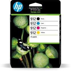Tusz HP zestaw HP 912, HP912 6ZC74AE, zawiera cmyk, 3YL80AE+3YL77AE+3YL78AE+3YL79AE