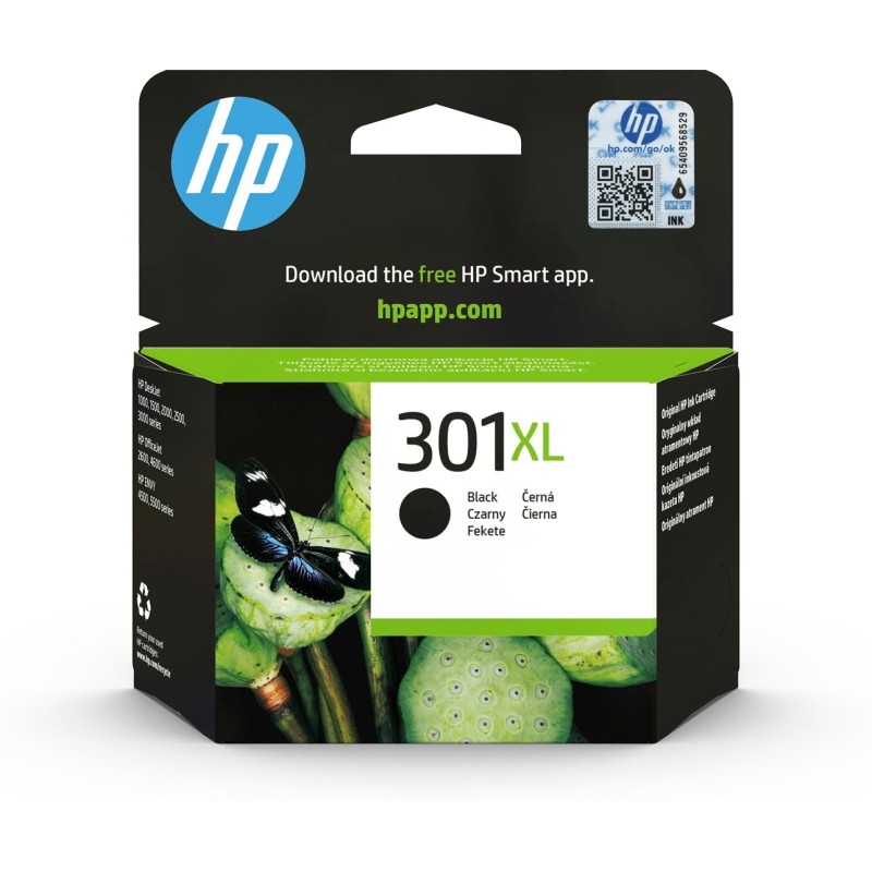 HP 301XL oryginalny wkład atramentowy czarny XL HP 301XL oryginalny wkład atramentowy czarny XL