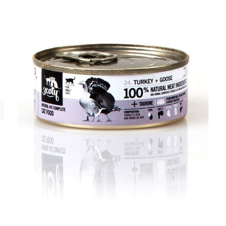 3Coty TURKEY + GOOSE for Adult cats 80g