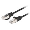 PATCHCORD KAT.6 FTP 1M CZARNY FLUKE PASSED LANBERG 10-PACK