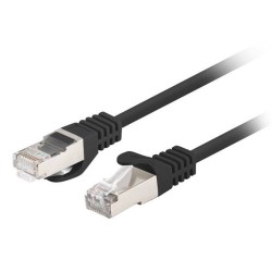 PATCHCORD KAT.6 FTP 0.25M CZARNY FLUKE PASSED LANBERG 10-PACK