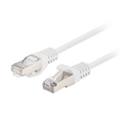 PATCHCORD KAT.6 FTP 0.25M BIAŁY FLUKE PASSED LANBERG 10-PACK