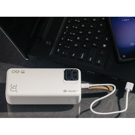 TRACER POWERBANK BLAZE 30000MAH 65W BIAŁY