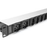 Digitus Listwa zasilająca z profilem aluminiowym, 10 gniazd, przewód zasilający 2 m, wtyczka IEC C20