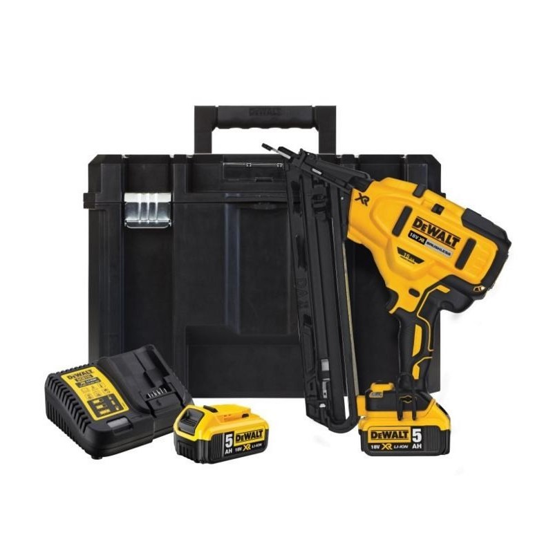 18v xr gwoździarka do wykończeń 15ga xr,2 x 5.0ah, ład i tst