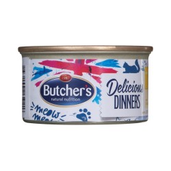Butcher’s Delicious Dinners Cat z kurczakiem i indykiem - mokra karma dla kota w formie musu - puszka 85 g