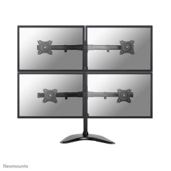 Neomounts NM-D335D4BLACK uchwyt / stojak do monitorów 68,6 cm (27") Biurko Czarny