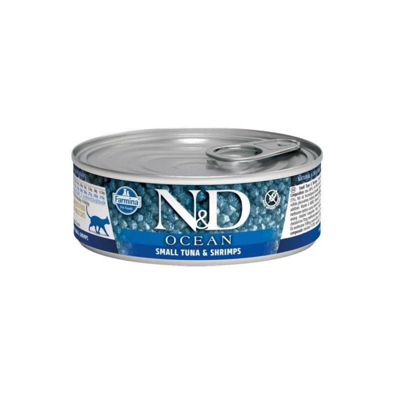 FARMINA N&D Ocean Tuna & Shrimp Adult - mokra karma dla kota - 70 g
