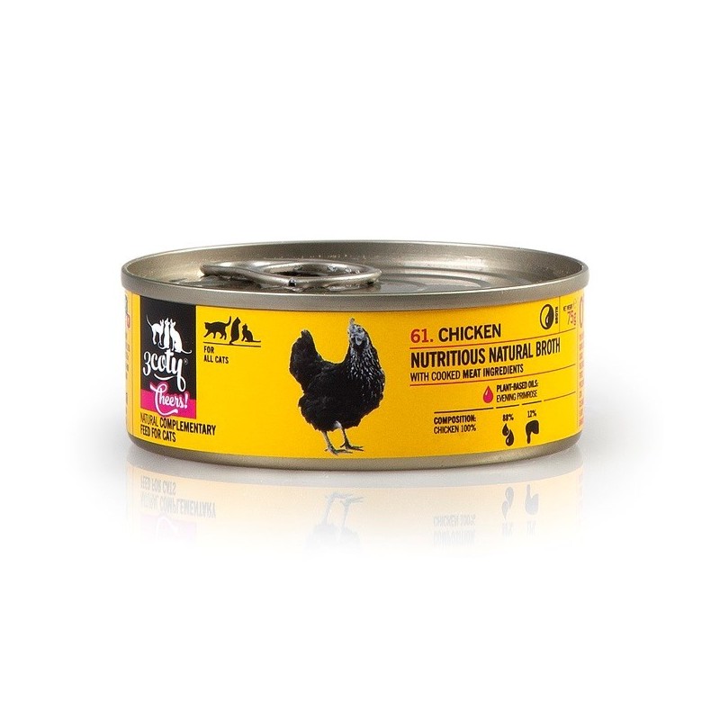 3Coty CHICKEN Cheers! Complementary feed for cats 75g 3Coty CHICKEN Cheers! Complementary feed for cats 75g