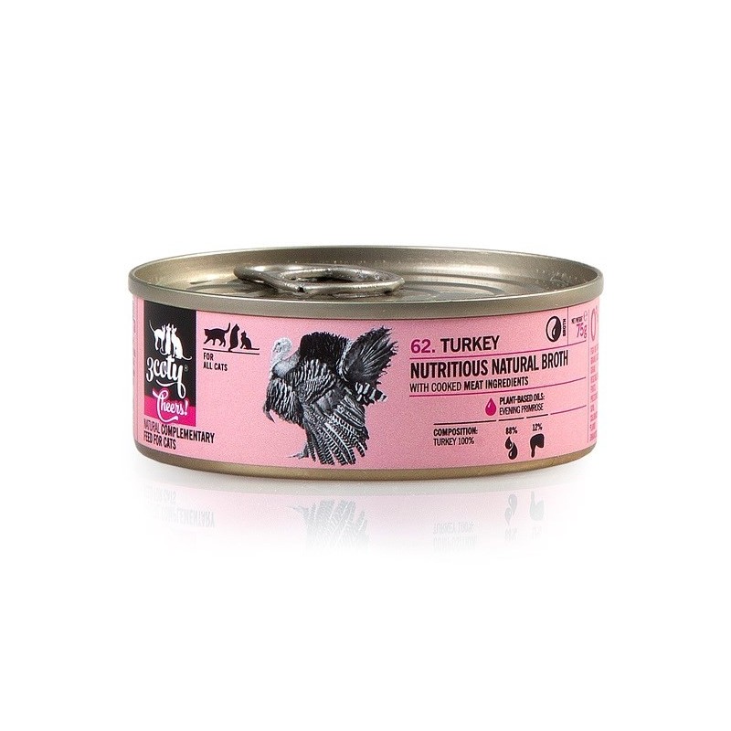 3Coty TURKEY Cheers! Complementary feed for cats 75g 3Coty TURKEY Cheers! Complementary feed for cats 75g