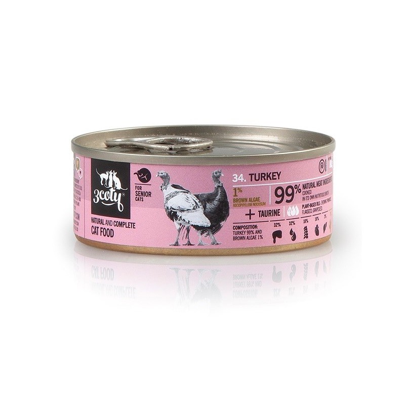 3Coty TURKEY for Senior Cats 80g 3Coty TURKEY for Senior Cats 80g