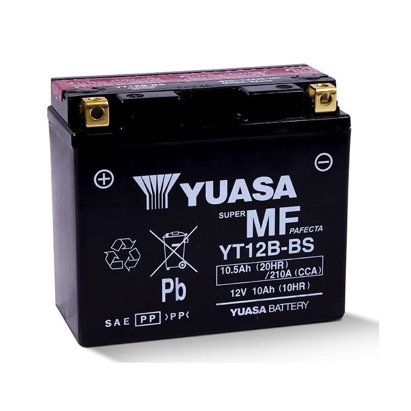 Akumulator AGM/Rozruchowy/Suchoładowany z elektrolitem (ograniczona sprzedaż konsumencka) YUASA 12V 10 5Ah 210A L+ Bezobsługowy