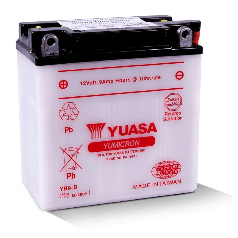 Akumulator Kwasowy/Rozruchowy YUASA 12V 9.5Ah 115A Lewy Plus Obsługowy 137x77x141mm Suchoładowany bez elektrolitu wymagana ilość Akumulator Kwasowy/Rozruchowy YUASA 12V 9.5Ah 115A Lewy Plus Obsługowy 137x77x141mm Suchoładowany bez elektrolitu wymagana ilość
