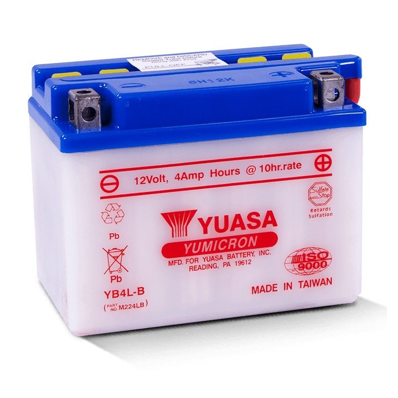 Yuasa YB4L-B akumulator samochodowy Ołowiany (VRLA) 4 Ah 12 V Motocykl