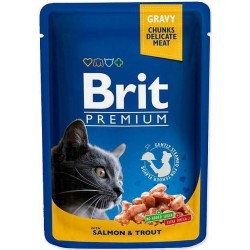 BRIT Cat Pouches Family Plate - mokra karma dla kota - 12 x 100g