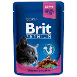 BRIT Cat Pouches Family Plate - mokra karma dla kota - 12 x 100g