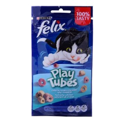 FELIX Play Tubes Ryba, Krewetki - przysmak dla kota - 50 g