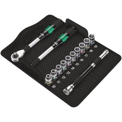 Zestaw kluczy nasadowych z grzechotką Zyklop Hybrid 1/2''