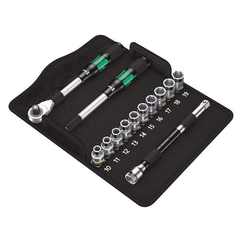 Zestaw kluczy nasadowych z grzechotką Zyklop Hybrid 1/2''