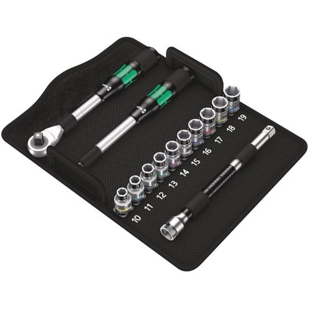 Zestaw kluczy nasadowych z grzechotką Zyklop Hybrid 1/2''