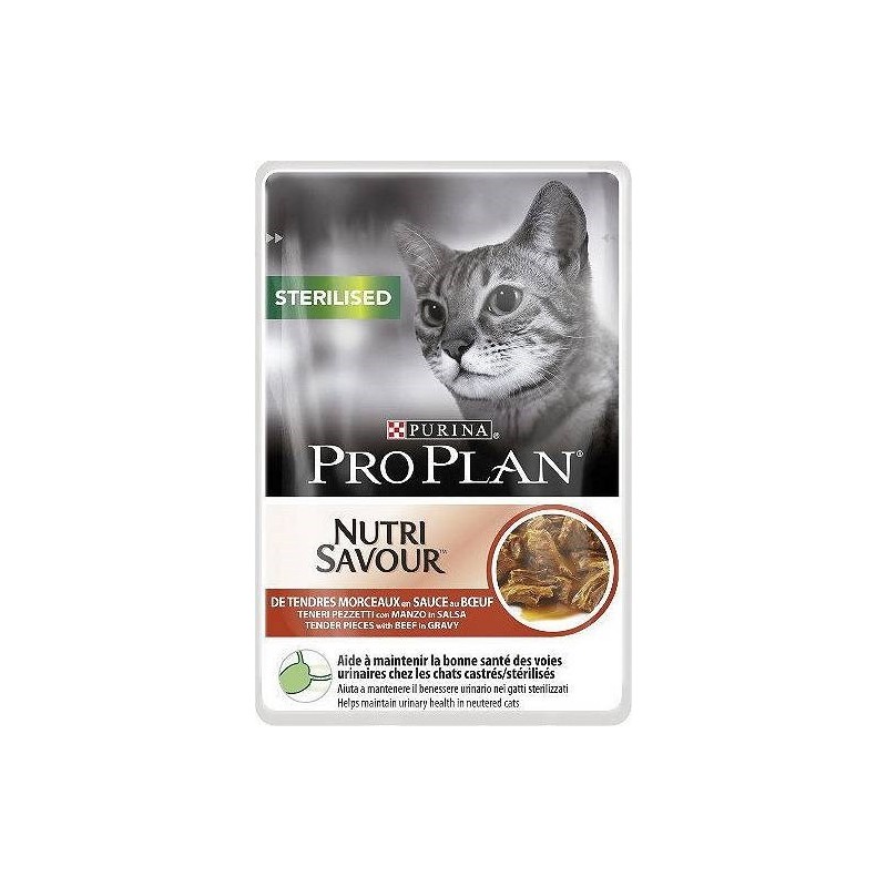Purina Pro Plan Cat Sterilised Wołowina - mokra karma dla kota - 85 g
