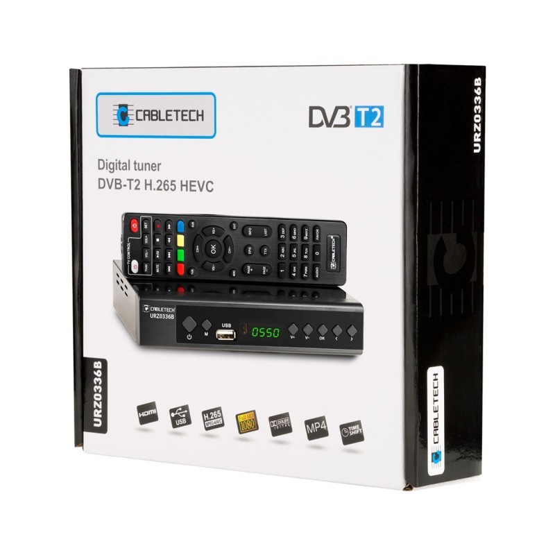 Tuner DVB-T2 H.265 HEVC Cabletech Tuner DVB-T2 H.265 HEVC Cabletech