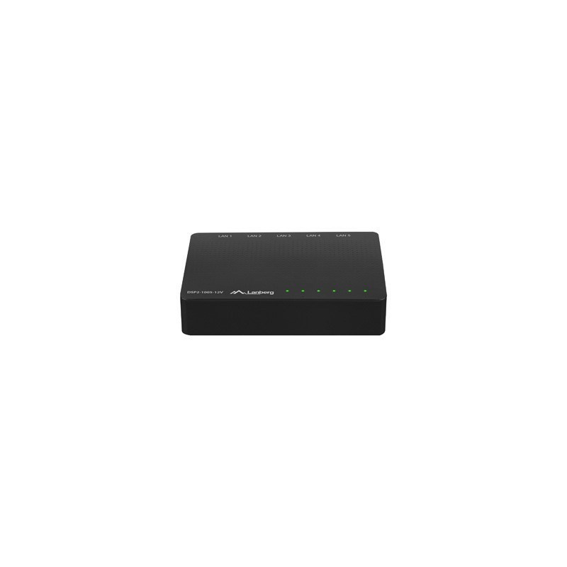 LANBERG SWITCH DSP2-1005-12V (5-PORT, 12V, 1GB/S) LANBERG SWITCH DSP2-1005-12V (5-PORT, 12V, 1GB/S)