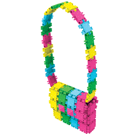 Klocki konstrukcyjne CLICS - Zestaw 175 el. (8w1) GLITTER