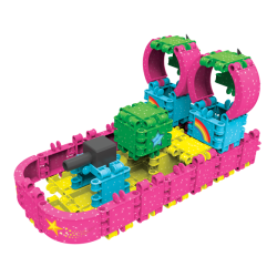 Klocki konstrukcyjne CLICS - Zestaw 175 el. (8w1) GLITTER