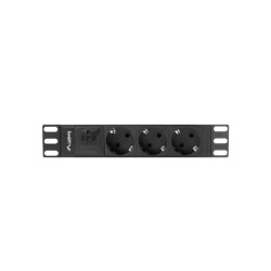 Listwa RACK Lanberg PDU-03F-0200-BK (3 x Shuko 16 A (3680 W) kolor czarny)