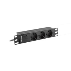 Listwa RACK Lanberg PDU-03F-0200-BK (3 x Shuko 16 A (3680 W) kolor czarny)