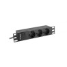 Listwa RACK Lanberg PDU-03F-0200-BK (3 x Shuko 16 A (3680 W) kolor czarny)