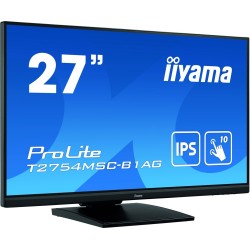 iiyama ProLite T2754MSC-B1AG monitor komputerowy 68,6 cm (27") 1920 x 1080 px Full HD LED Ekran dotykowy Przeznaczony dla wielu
