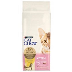 PURINA CAT CHOW Kitten Chicken - sucha karma dla kociąt - 15 kg