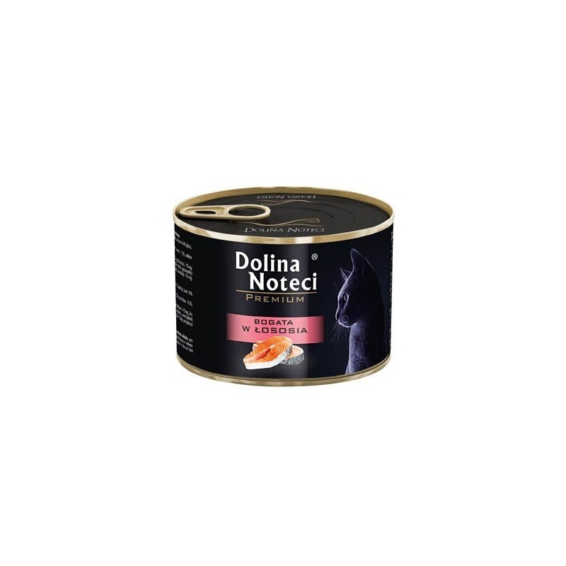 DOLINA NOTECI Premium bogata w łososia - mokra karma dla kota - 185g DOLINA NOTECI Premium bogata w łososia - mokra karma dla kota - 185g
