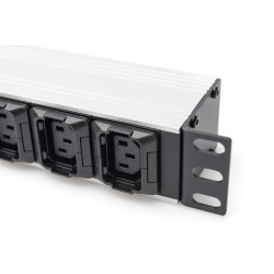 Digitus Listwa zasilająca z profilem aluminiowym, 10 gniazd, przewód zasilający 2 m, wtyczka IEC C20